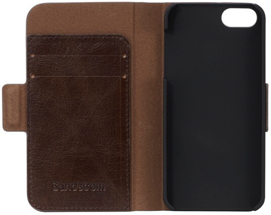 Sandstrøm Plånboksfodral för iPhone 5S (brun) - Skal och Fodral - Elgiganten