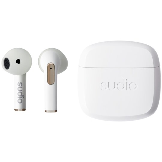 Sudio N2 trådlösa in ear-hörlurar (vita) - Elgiganten