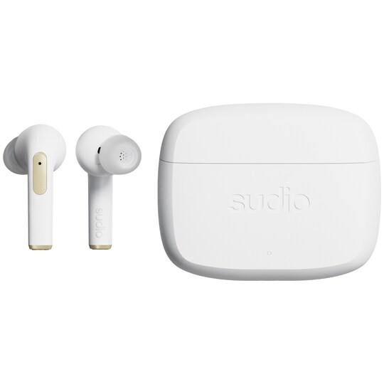 Sudio N2 Pro trådlösa in ear-hörlurar (vita) - Elgiganten