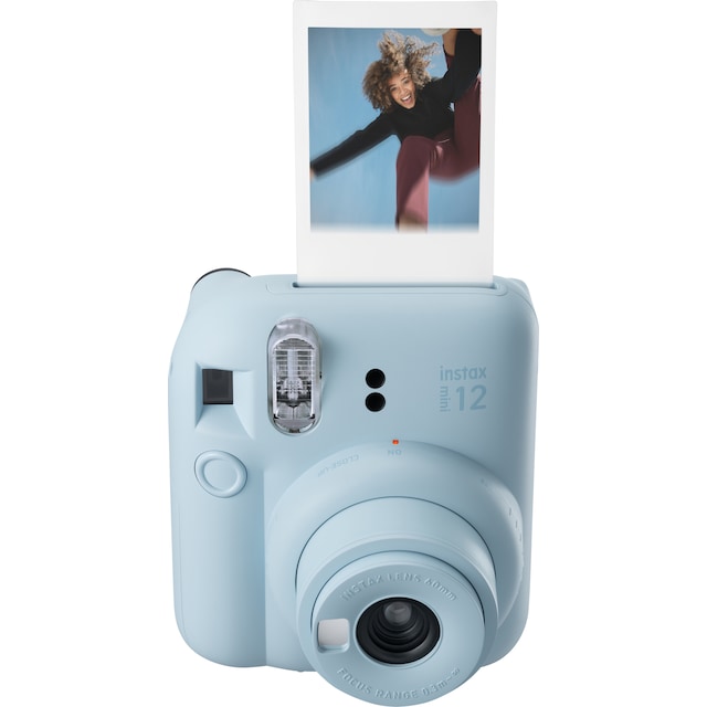 Fujifilm Instax Mini 12 kompaktkamera (blå, paket med 10 kort)