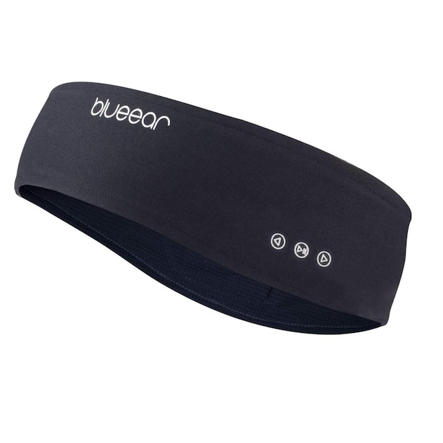 Sovhörlurar - Pannband med Bluetooth hörlurar och mikrofon Svart