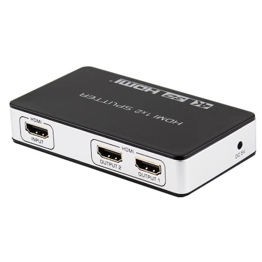 HDMI Splitter 1 in 2 Out 4K 30Hz Svart - Elgiganten