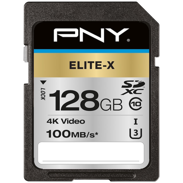PNY Elite-X SDXC minneskort 128 GB