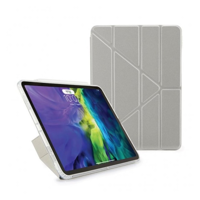 Pipetto iPad Air 10.9 2020/2022 Fodral Metallic Origami Silver