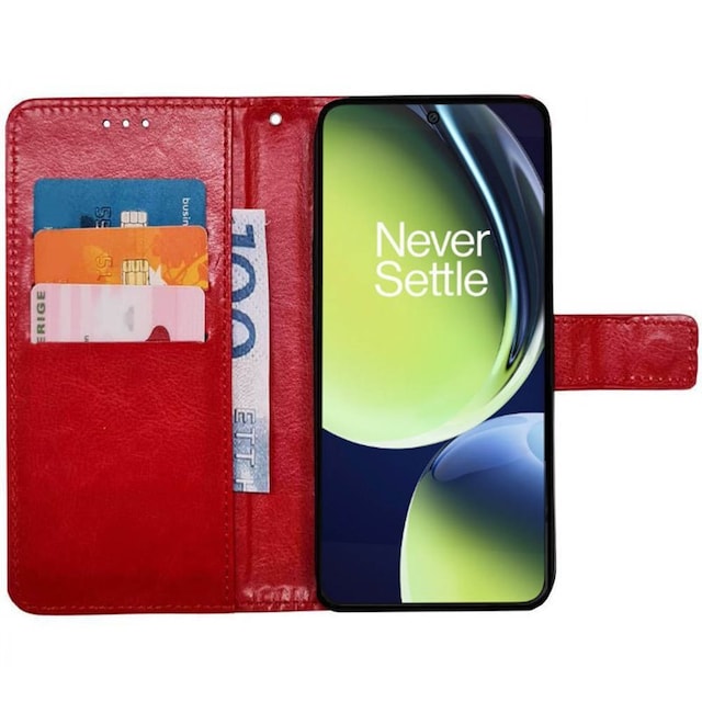 Mobilplånbok 3-kort OnePlus Nord CE 3 Lite - Röd