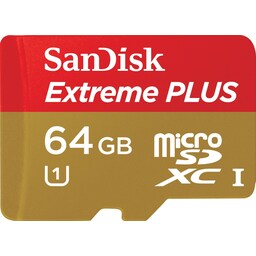 SanDisk Extreme Plus Micro SDXC 64 GB Minneskort
