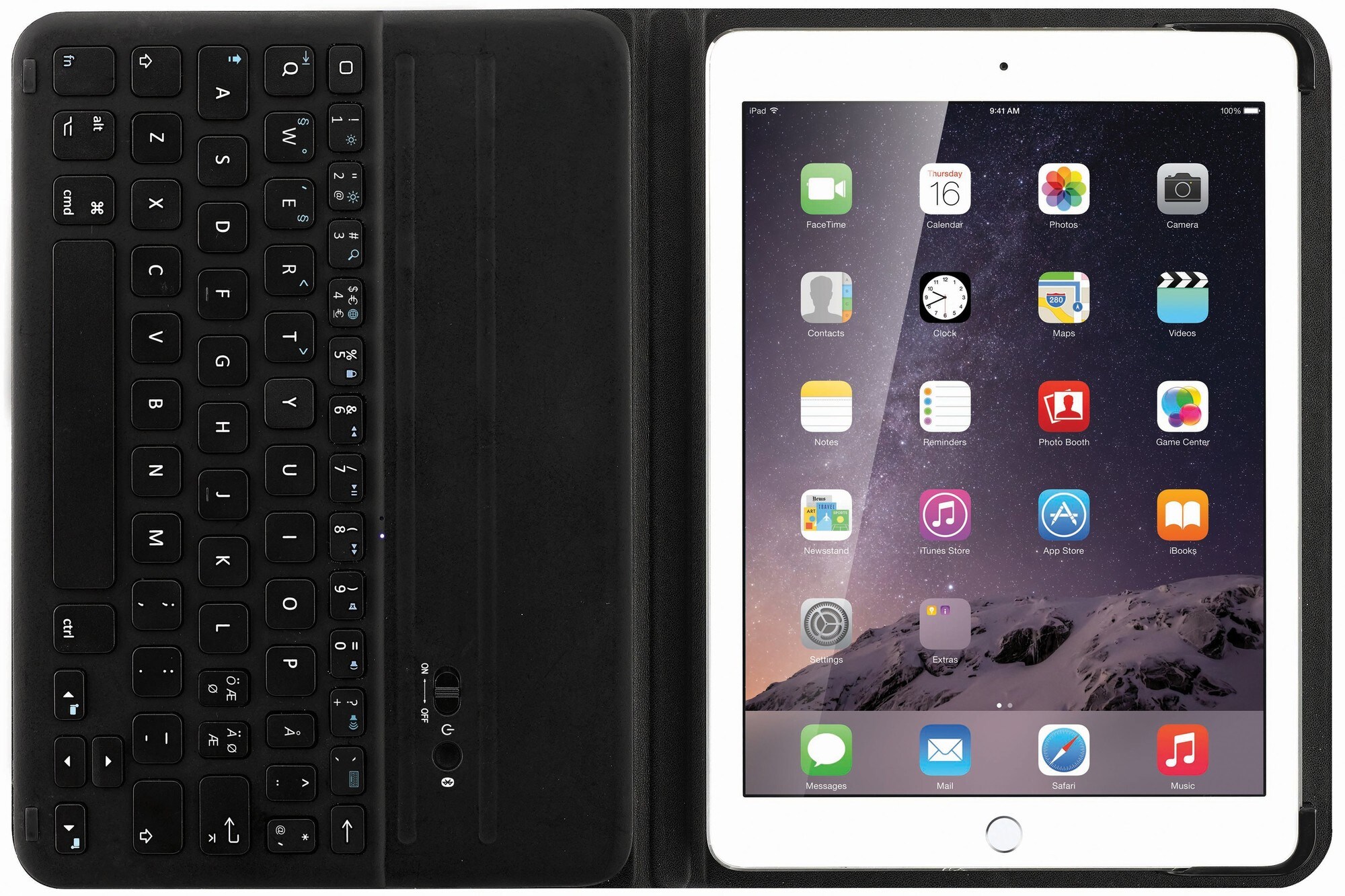 Sandstrøm iPad Air 2 Keyboard Folio (svart) - Tillbehör iPad, Surfplatta -  Elgiganten