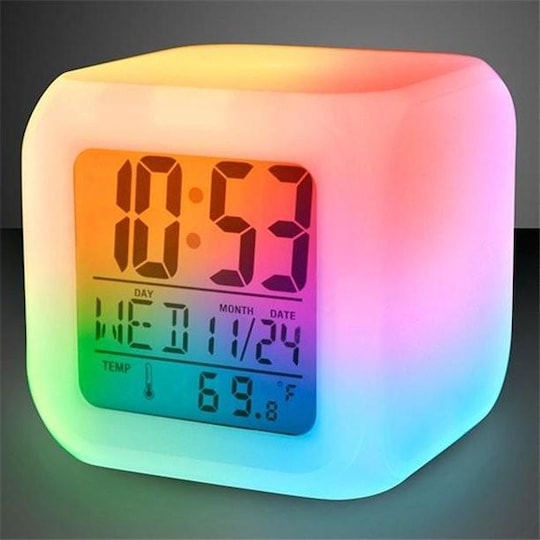 Väckarklocka med LED-ljus - Elgiganten