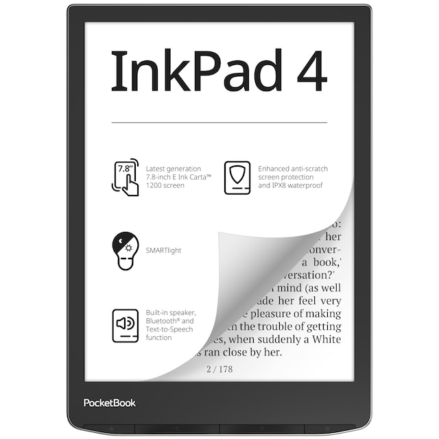 PocketBook InkPad 4 eBook 32GB (silver)