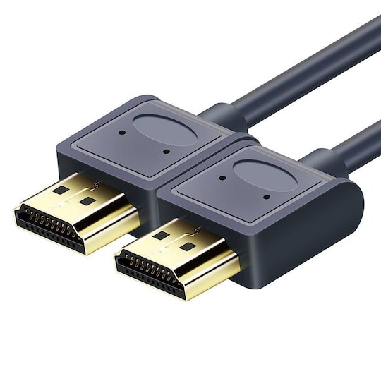 NÖRDIC tunn kabel High Speed HDMI with Ethernet HDMI 2.0 4K60Hz 18Gbps HDCP  2.2 HDR 1m - Elgiganten