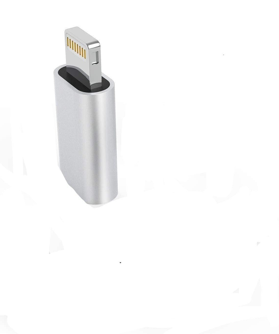 NÖRDIC USBC C hona till Lightning ha (Non MFI) adapter silver - Elgiganten