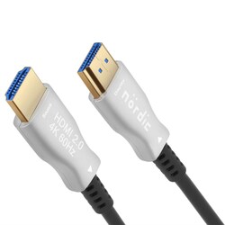 NÖRDIC CERTIFIED CABLES 3m Ultra High Speed HDMI2.1 8K 60Hz 4K 120Hz 144Hz  48Gbps Dynamic HDR eARC Game Mode VRR Dolby ATMOS guldpläterad PVC svart -  Elgiganten