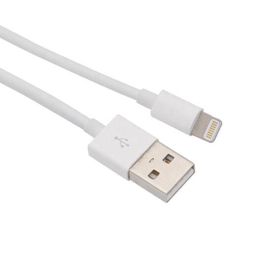 NÖRDIC Lightning kabel (Non MFI) USB A 5m vit 5V 2,1A för Iphone och Ipad -  Elgiganten