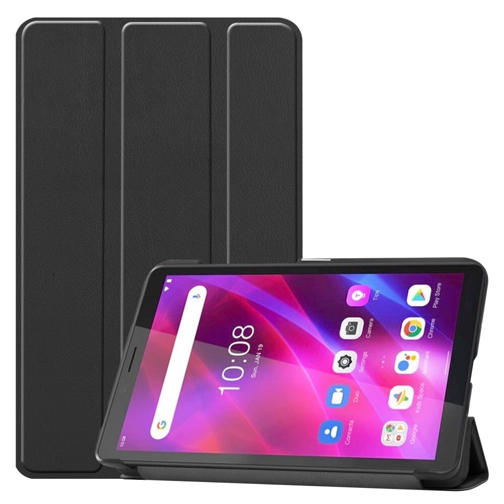 SKALO Lenovo Tab M7 (Gen 2/3) Trifold Fodral - Svart