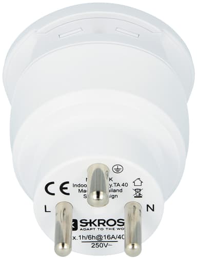 SKROSS El-Adapter Combo Danmark & Eur