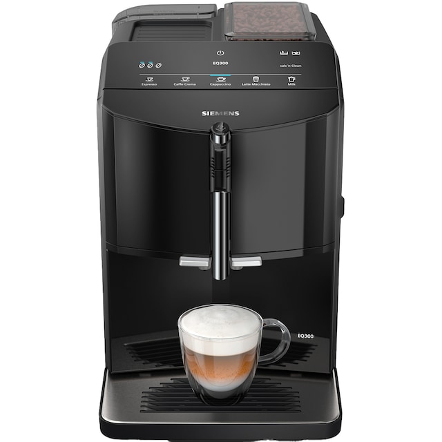 Siemens EQ300 Helautomatisk kaffemaskin TF301E09 (pianosvart)