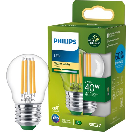 Philips Classic LED-lampa 2.3W A60 E27 - Elgiganten