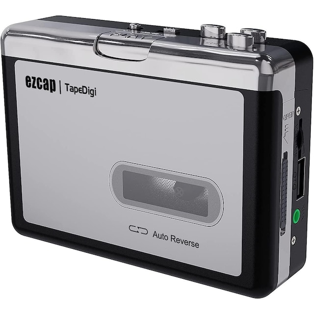 Ezcap kassett till MP3-omvandlare, digital kassettspelare konverterar band till MP3 till USB-minne ingen dator krävs