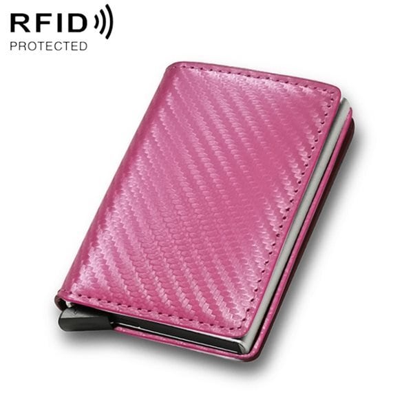 PopUp Plånbok med RFID-skydd Rosa Kolfiber - Elgiganten