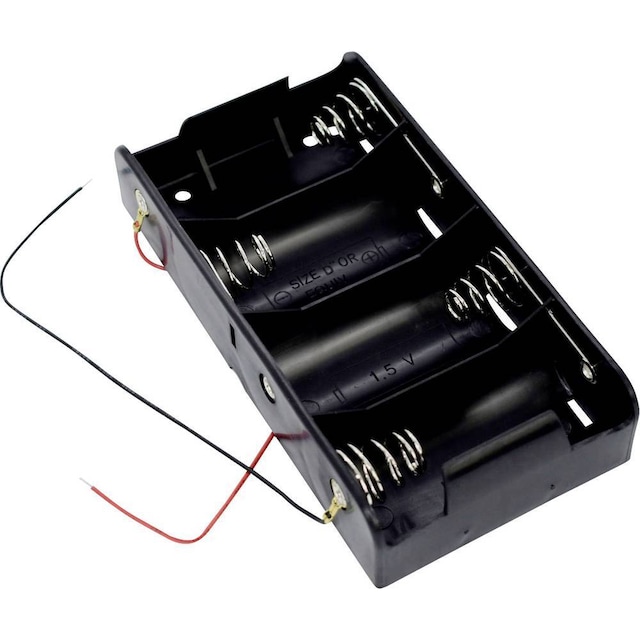 Takachi SN 1-4 Batterihållare 4x D (R20) Kabel (L x B x