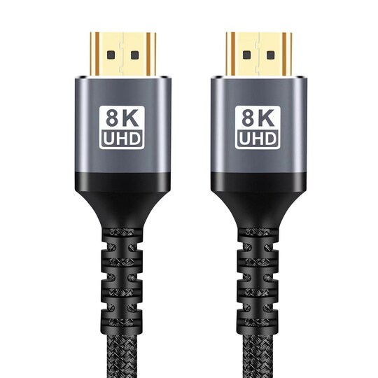 8K version 2.1 HDMI-kabel höghastighets 8K vid 60Hz 4K vid 120Hz Flerf -  Elgiganten