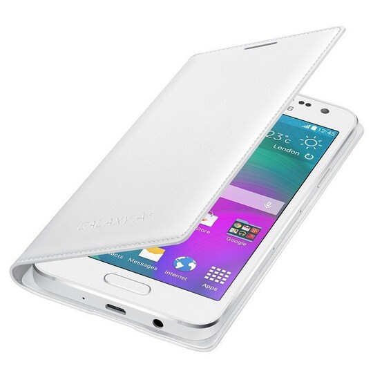 Samsung Flip Cover Fodral till Galaxy A3 (vit) - Elgiganten