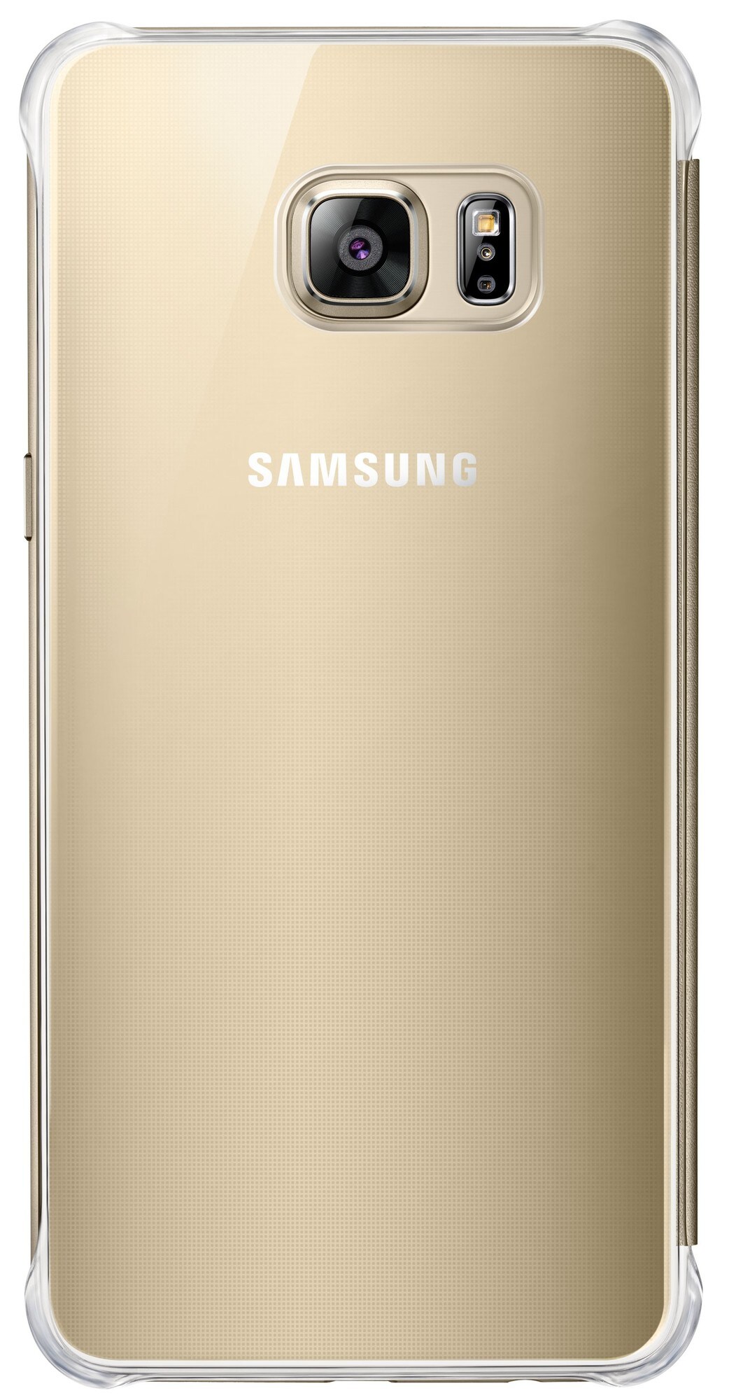 Samsung Galaxy S6 Edge+ Fodral Clear View Cover (guld) - Skal och ...