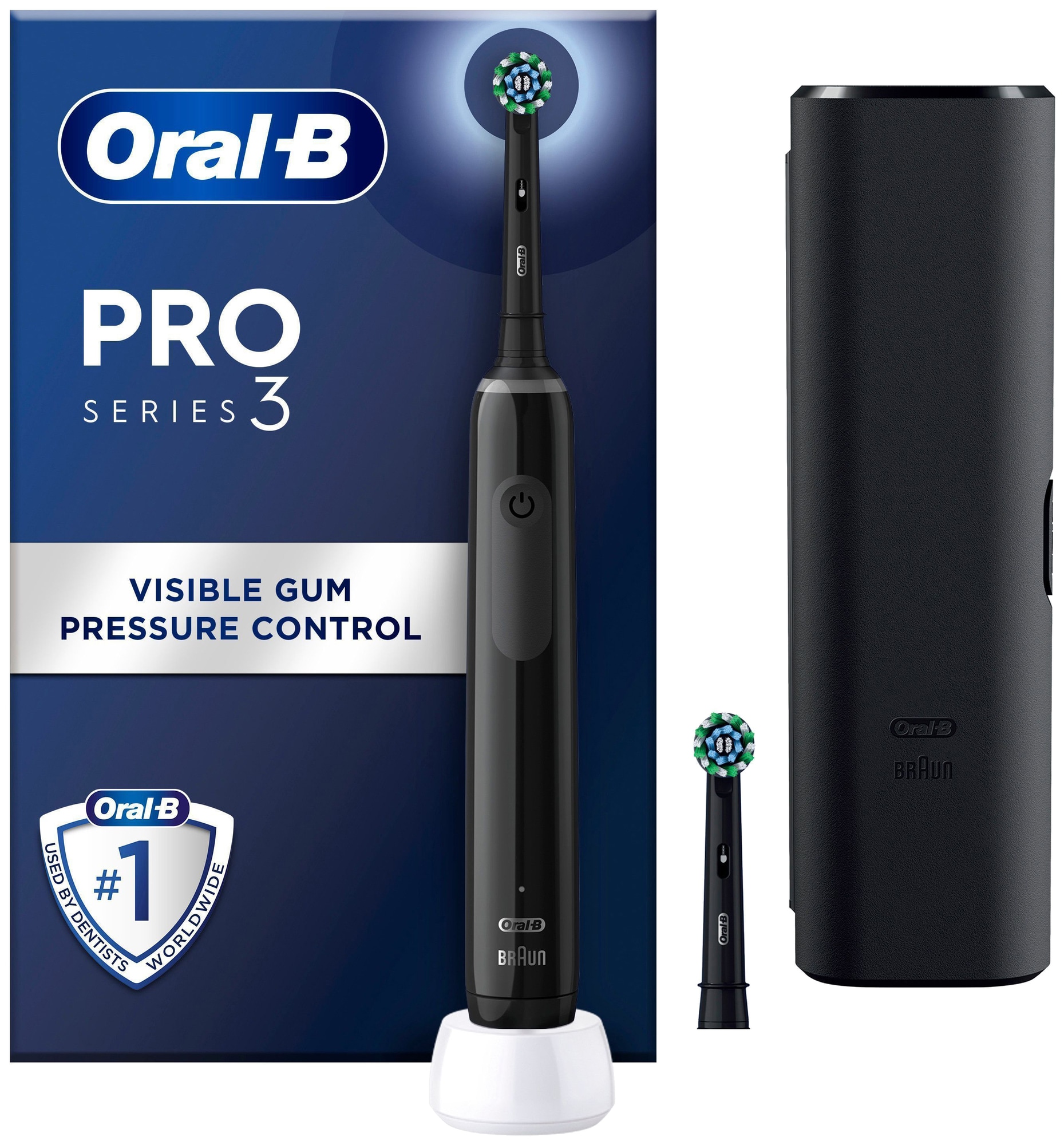 Oral-B Pro 3 eltandborste 759912 (svart) - Elgiganten