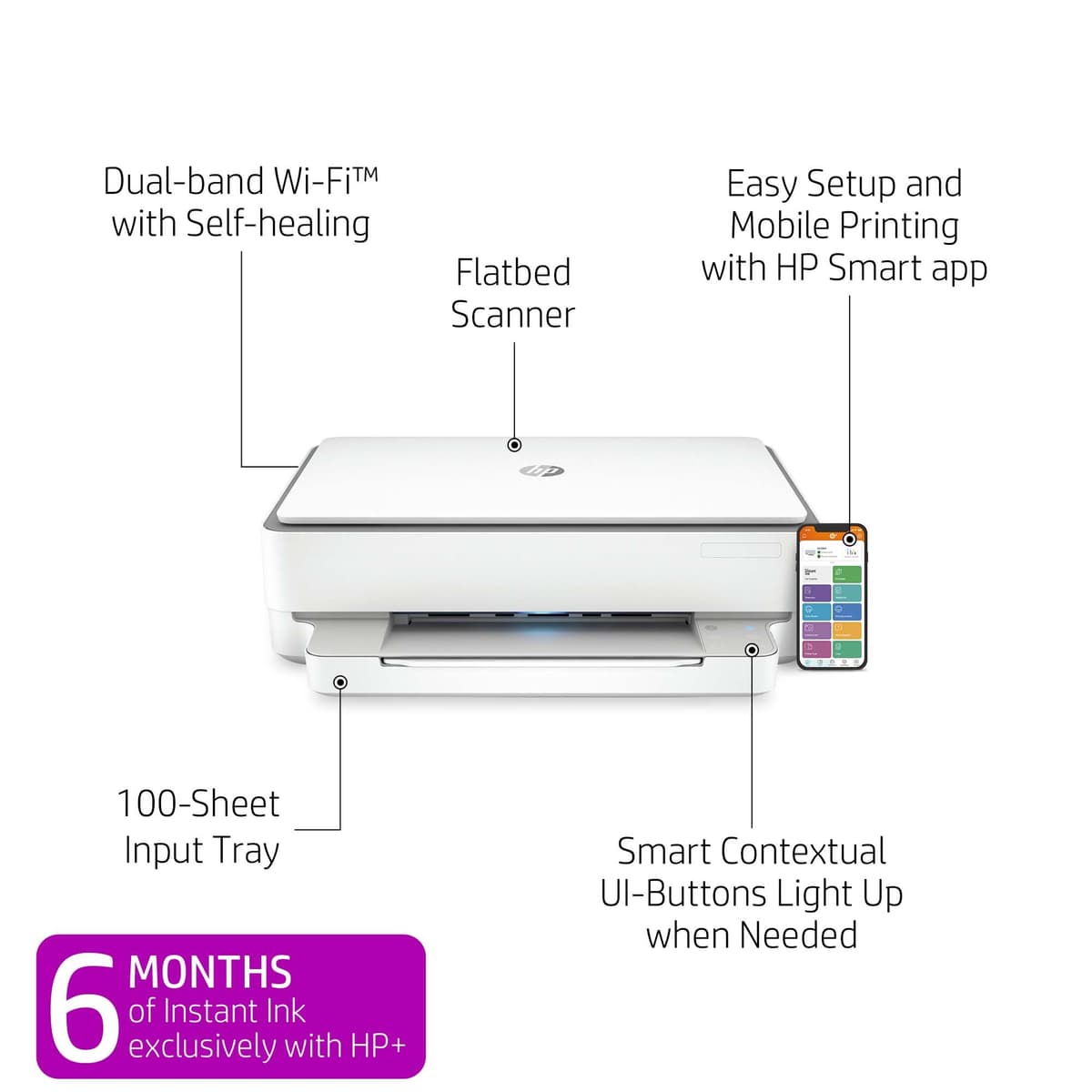 HP Envy 6032e Inkjet AIO skrivare