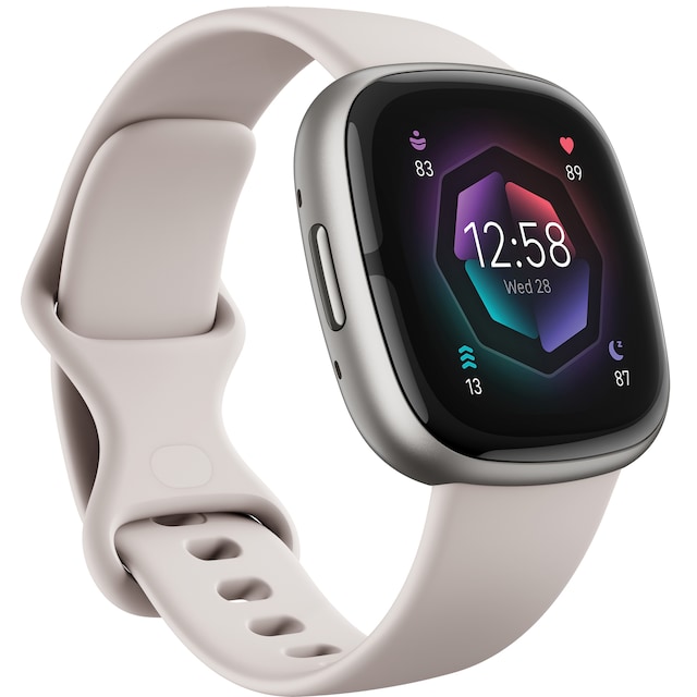Fitbit Sense 2 smartwatch (Lunar White/Platina)