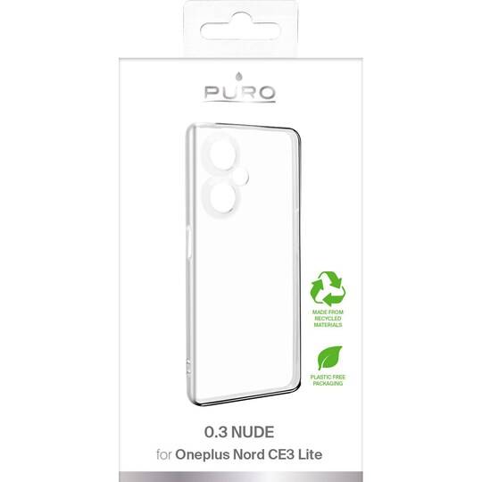 Puro OnePlus Nord CE 3 Lite 0.3 Nude mobilskal (genomskinligt) - Elgiganten