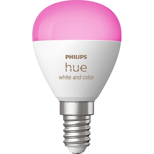 Philips Hue Luster LED-lampa WCA 5,1 W P45 E14 - Elgiganten