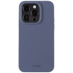 Holdit silikonskal till iPhone 15 Pro (blått)