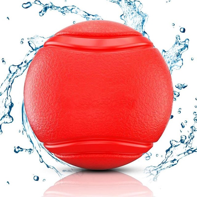 Gummiboll för hund 7 cm Hundboll Dog Ball (röd)