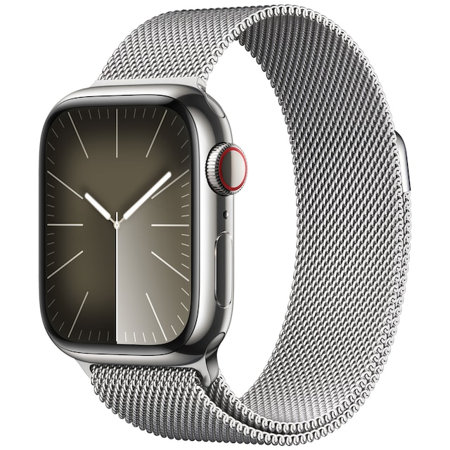 Apple Watch S9 41mm GPS+CEL (Silver Stainless/Silver Milanese)