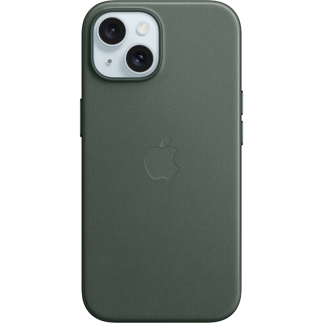 iPhone 15 FineWoven skal med MagSafe (Evergreen)