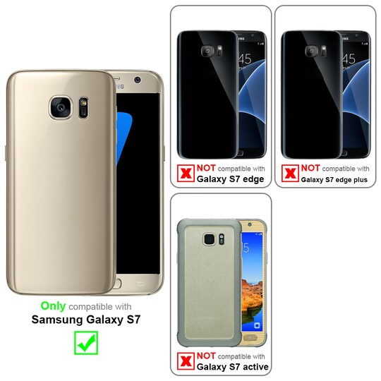 Samsung Galaxy S7 Skal Fodral Case (Svart) - Elgiganten