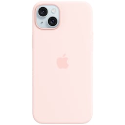 iPhone 15 Plus silikonskal med MagSafe (light pink)