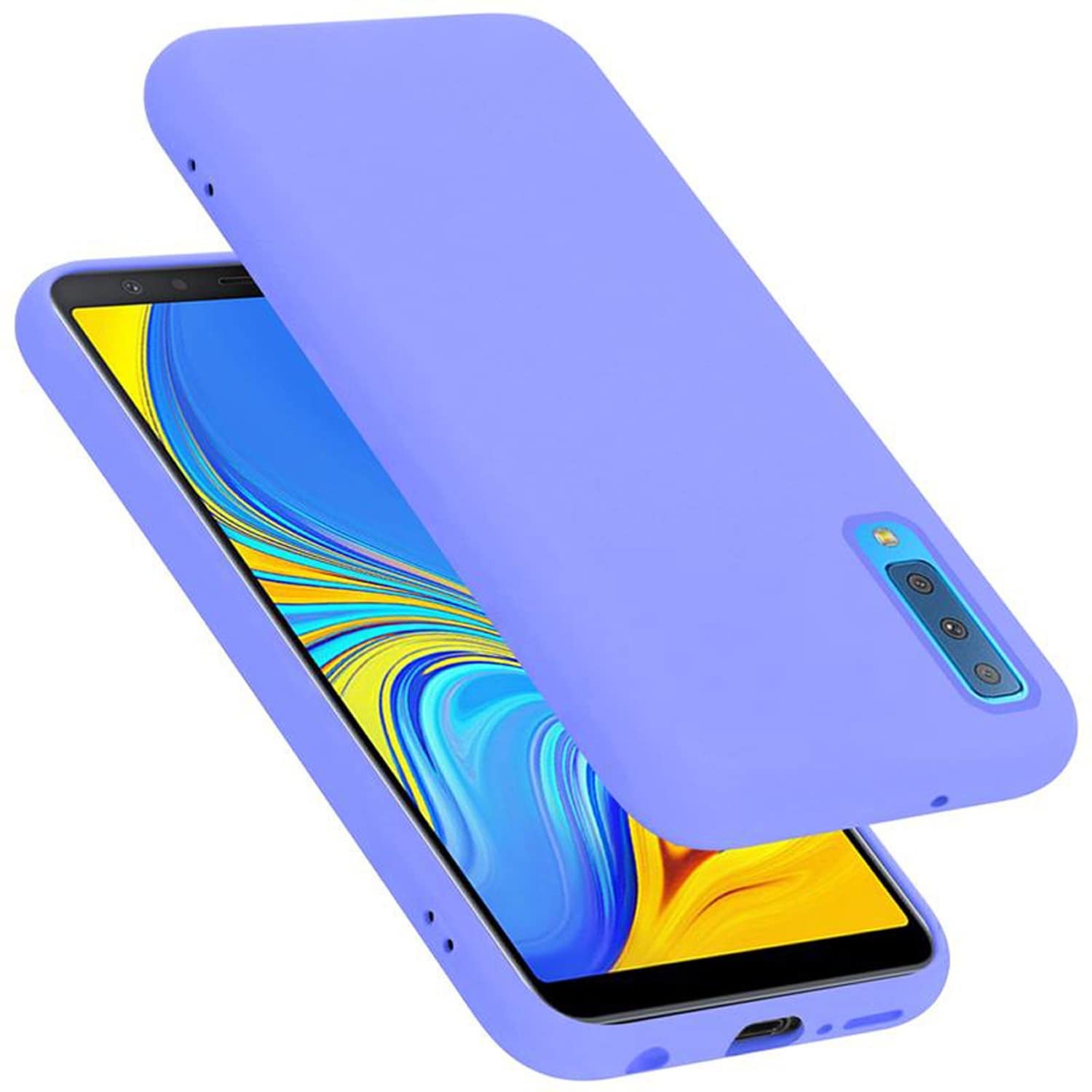 Samsung Galaxy A7 2018 Skal Fodral Case (Lila) - Elgiganten