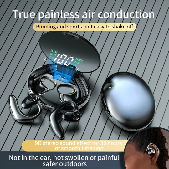 Benledning trådlösa hörlurar hörlurar Bluetooth 5.2 Hi-Fi - Elgiganten