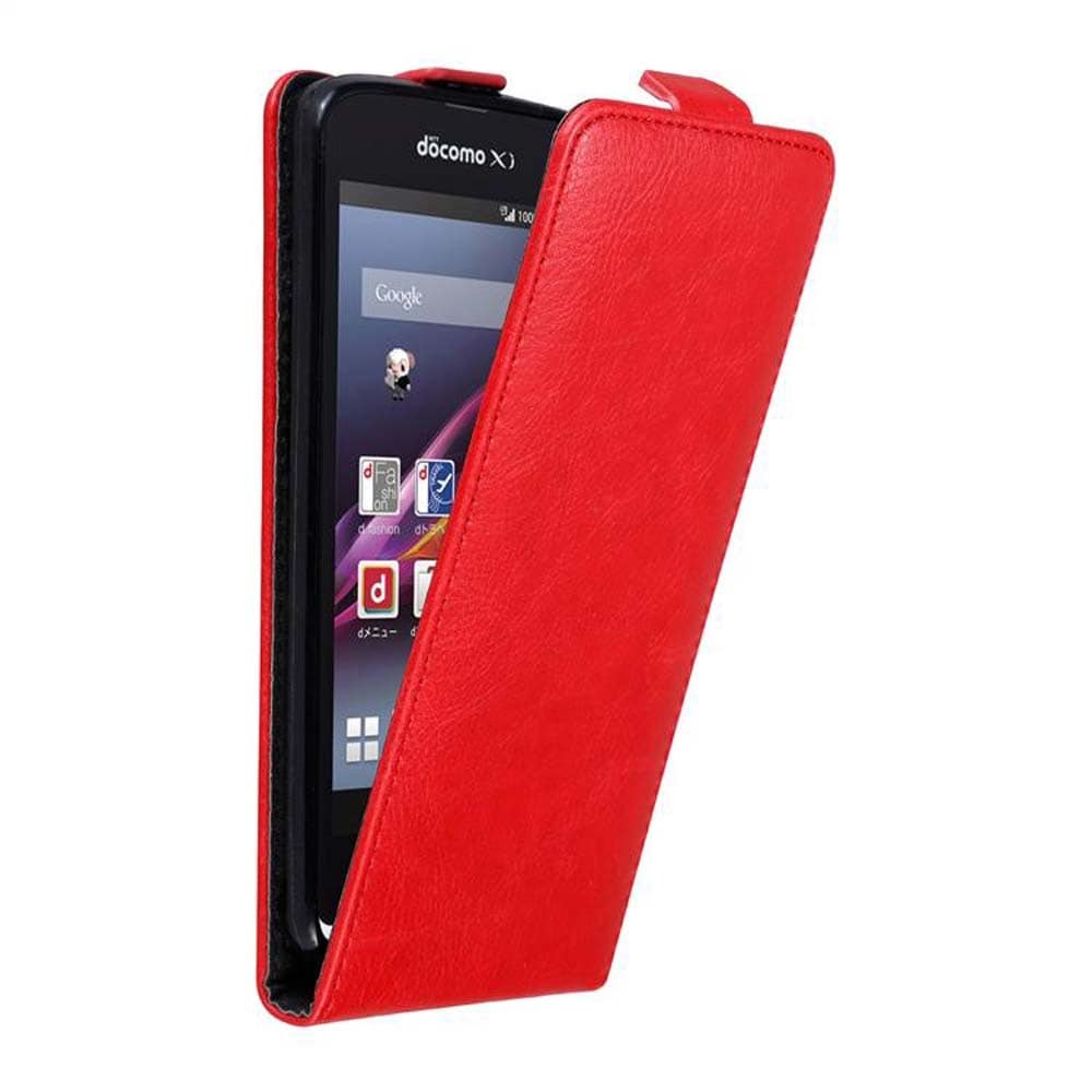 Sony Xperia Z1 COMPACT Flipfodral Skal (Röd) - Elgiganten