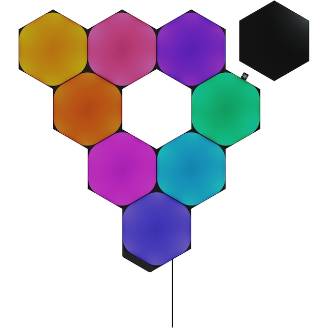Nanoleaf Shapes Ultra Black Hexagon startpaket (9 paneler)