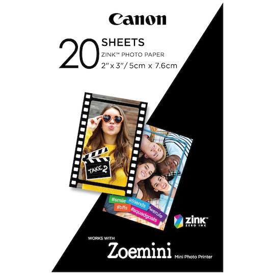 Canon ZINK 2x3 fotopapper (2x 10-pack) - Elgiganten