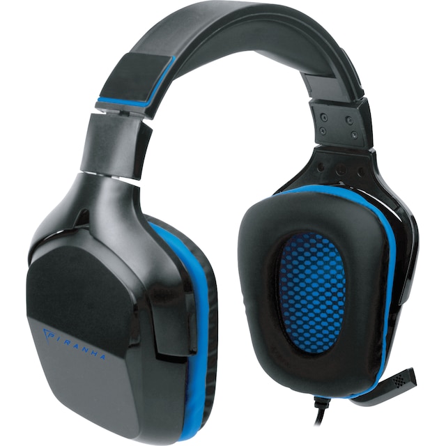 Piranha HP90 gamingheadset (svart & blå)