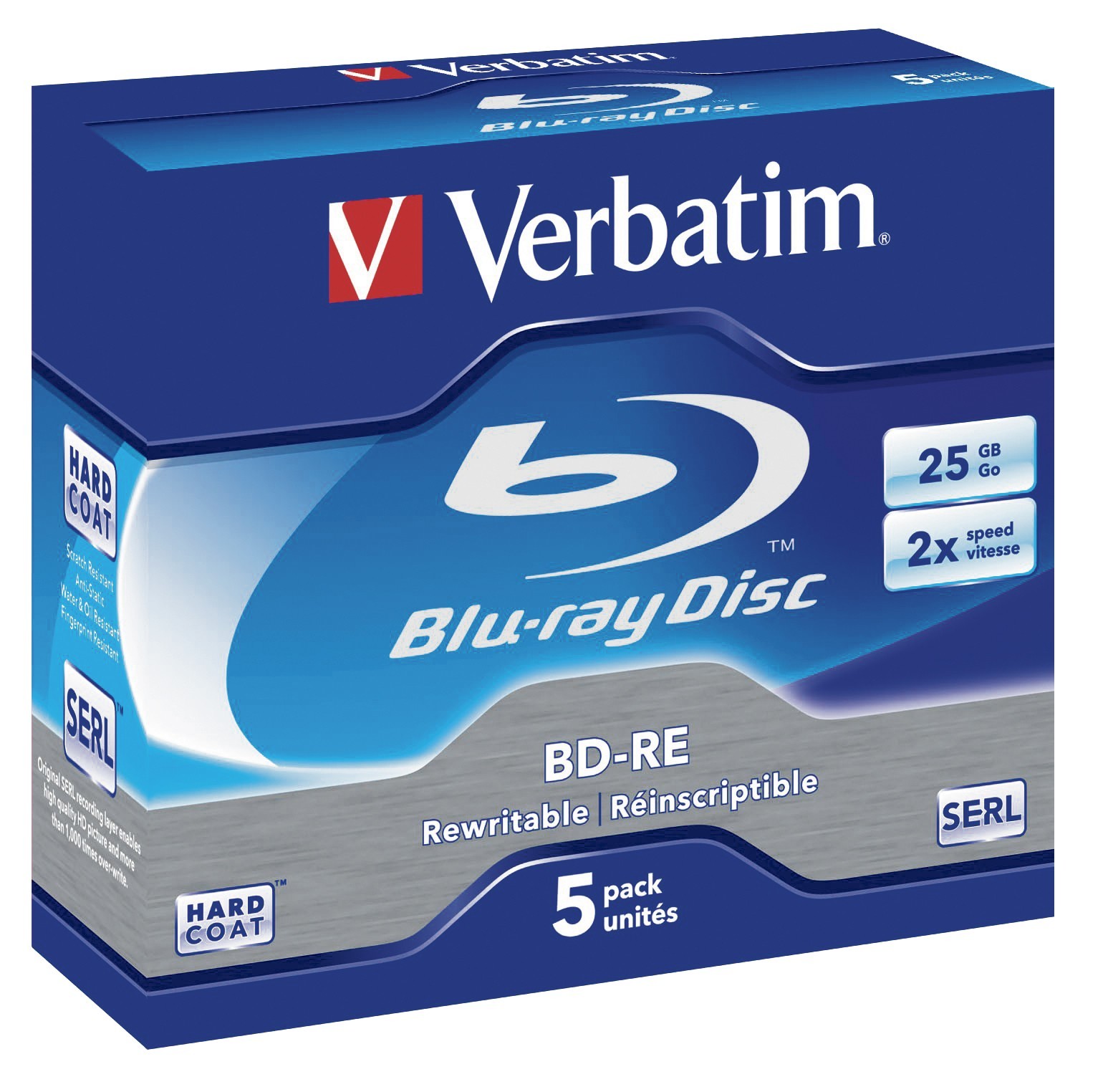 Verbatim Blu-ray RW-skivor (5-pack) - Elgiganten