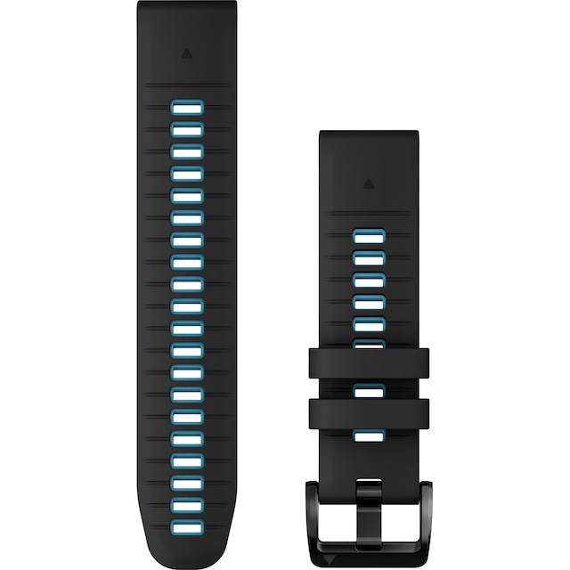 Garmin 22 mm QuickFit Silicone klockarmband (svart/blå)