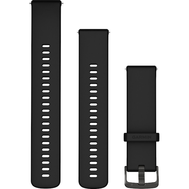 Garmin 22mm Quick Release silikon klockarmband (svart)