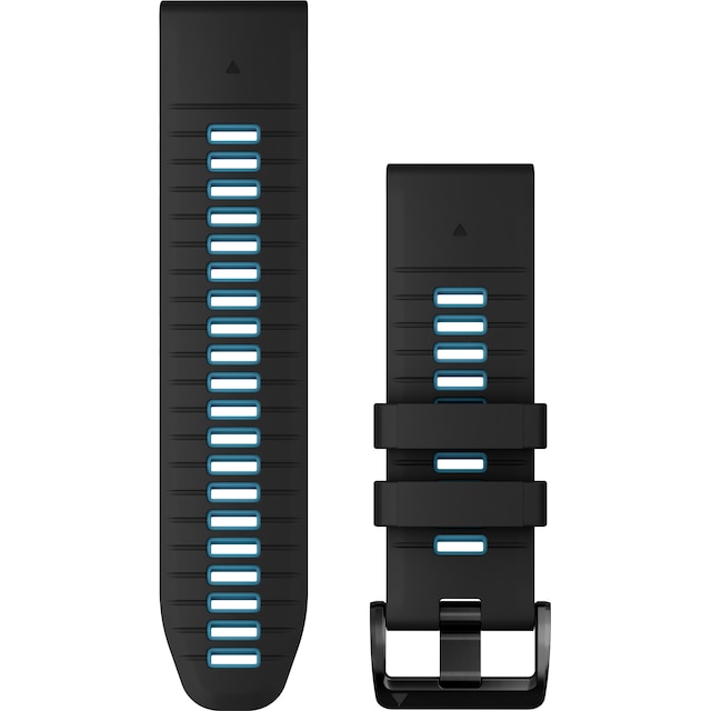 Garmin 26 mm QuickFit Silikon klockarmband (svart/blå)