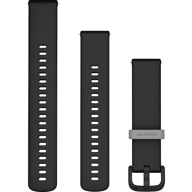 Garmin 20mm Quick Release silikon klockarmband (svart)