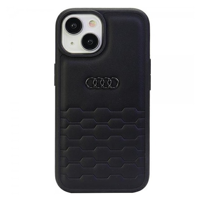 Audi iPhone 15 Skal GT Synthetic Leather Svart